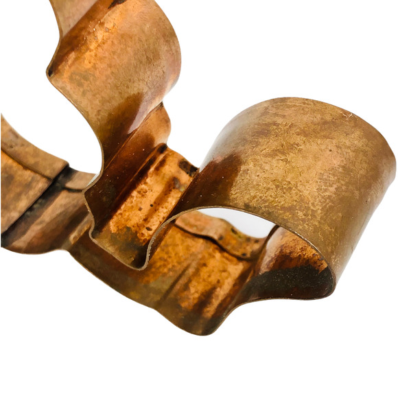 Copper Cookie Cutter Easter Bunny Rabbit Dancing Big Feet 5.5 inches - Picture 6 of 12